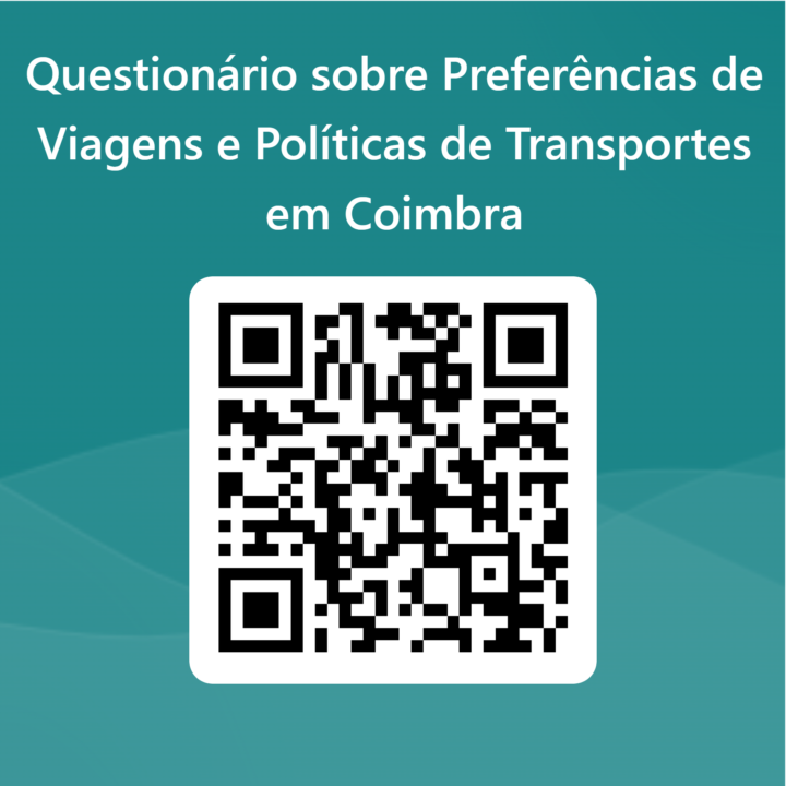 QRCode para Questionário sobre Preferências de Viagens e Políticas de Transportes em Coimbra