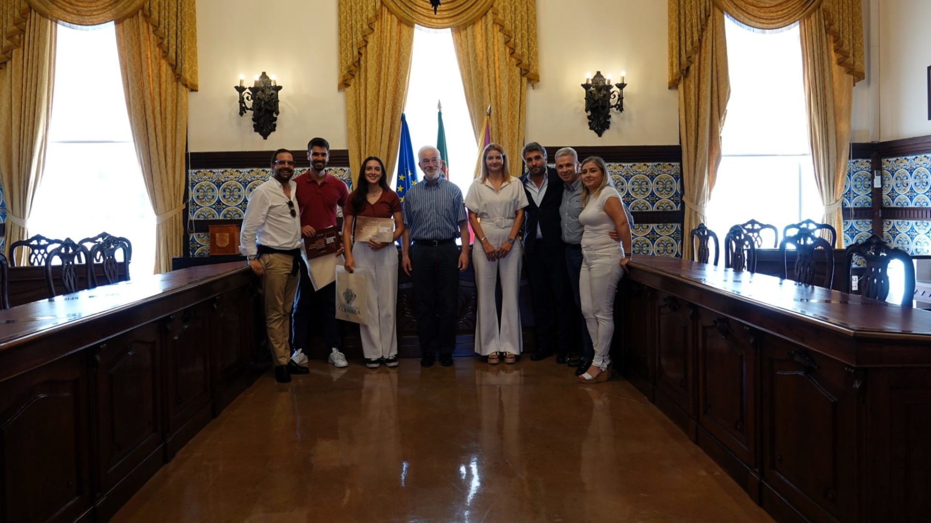 Vencedores do Orçamento Participativo Jovem 2025 recebidos nos Paços do Concelho