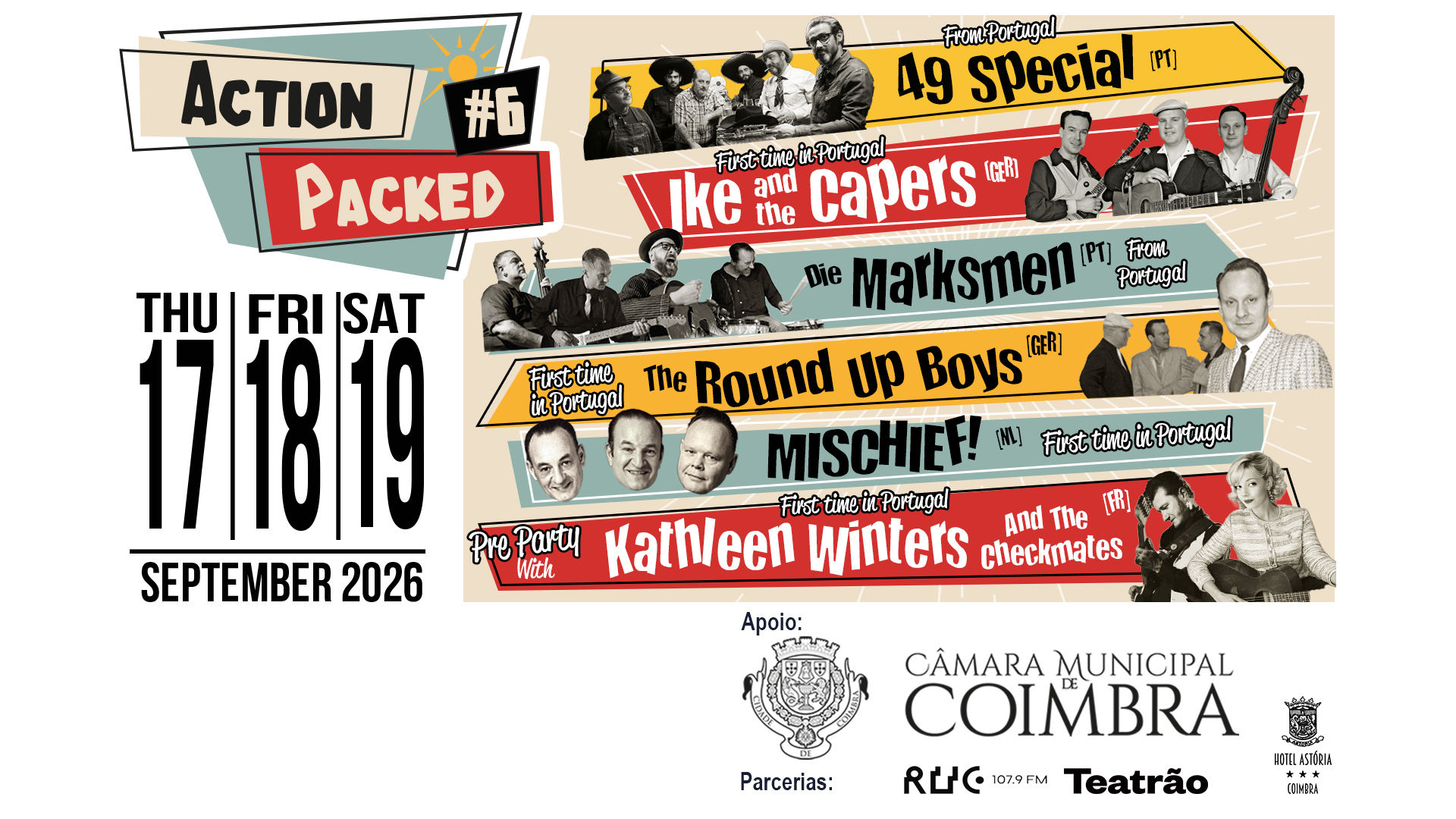 Festival “Action Packed #6” em Coimbra de 17 a 20 de setembro